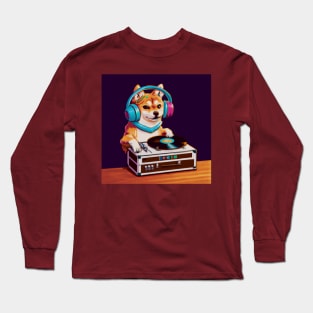 DJ Corgi Long Sleeve T-Shirt